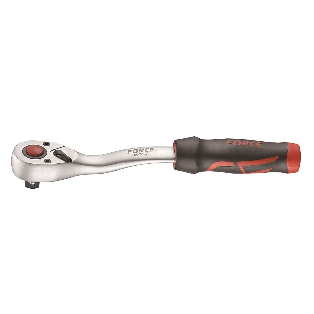 Force 3/8"DR. QR curved-shank ratchet handle 36teeth 195mm
