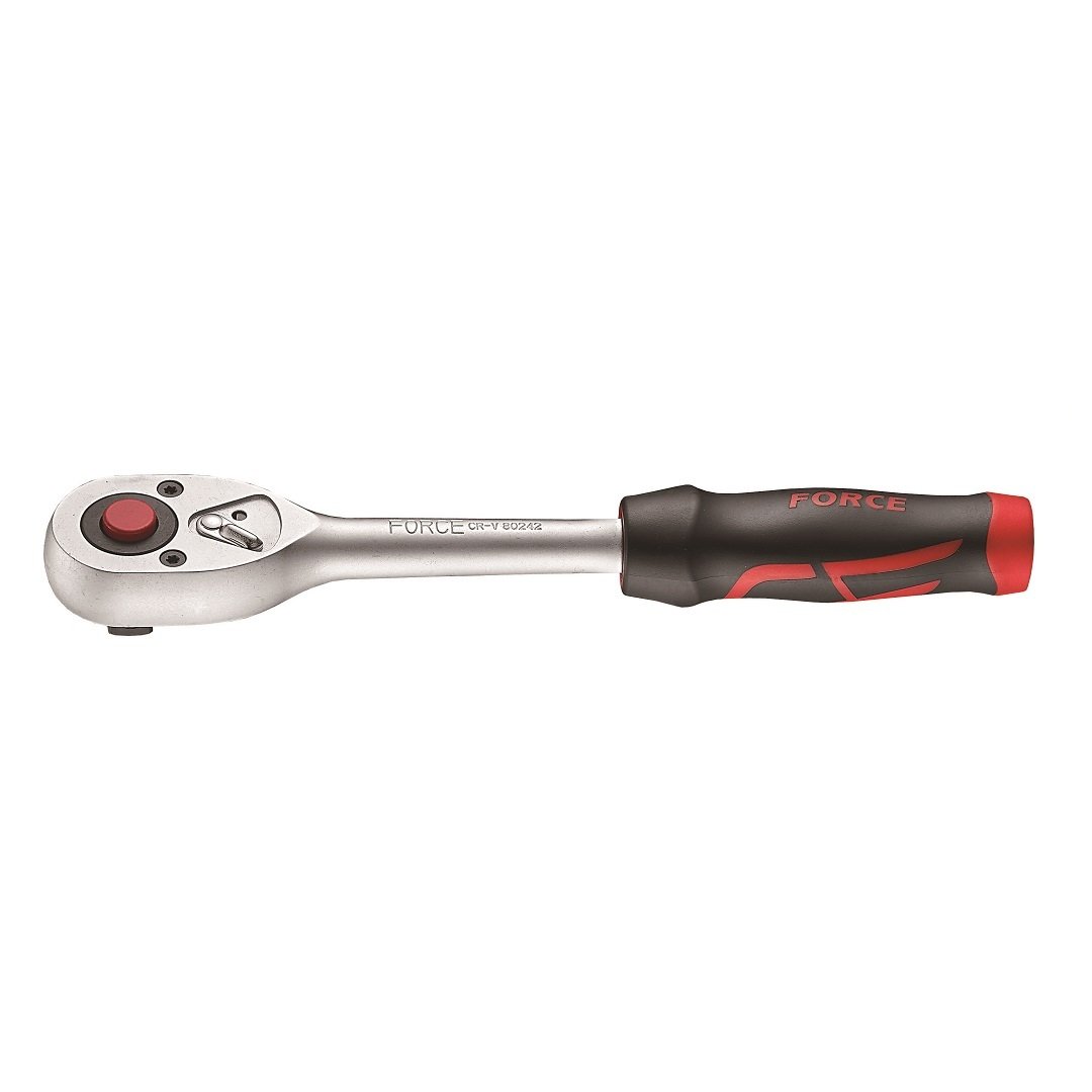 Force 1/2"DR. QR pear ratchet handle 24teeth 275mm