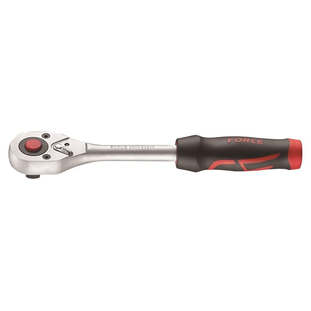 Force 1/2"DR. QR thin pear ratchet handle 24teeth 265mm