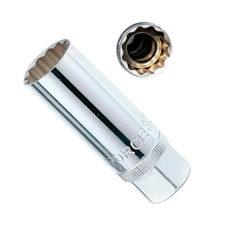 Force 3/8" Magnetic spark plug socket