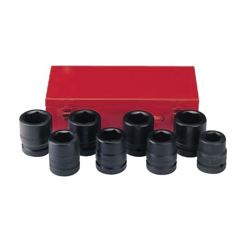 Force 8pc 1"DR. 6pt. Flank impact socket set