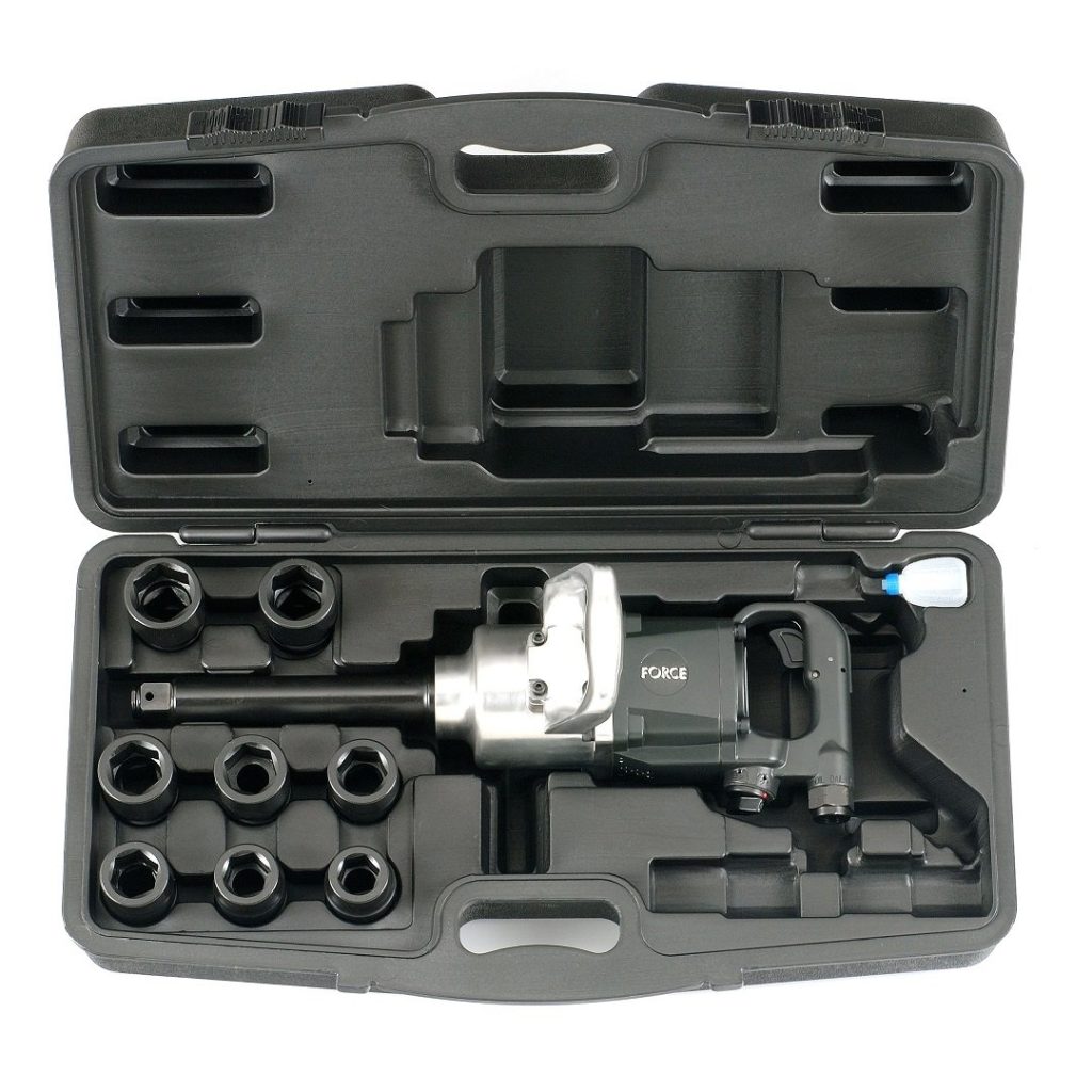 Force 10pc 1"DR. Impact wrench & socket set 2756 Nm
