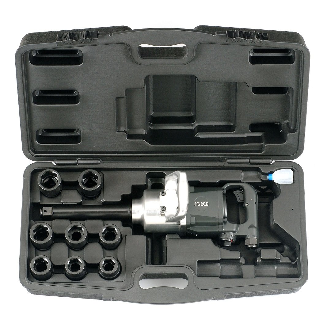 Force 10pc 1"DR. Impact wrench & socket set 2756 Nm
