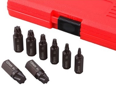 Force 8pc Torx plus extractor set