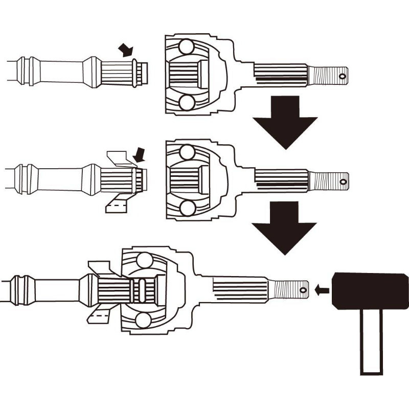Force Drive Shaft Joint Inserter