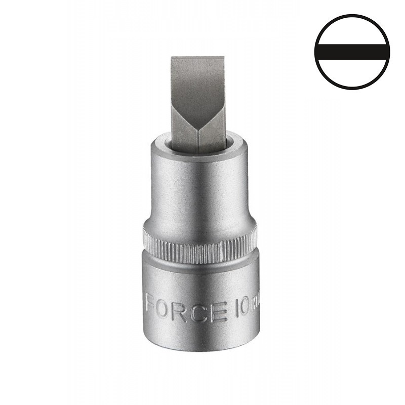 Force 1/2" Slotted socket bit (55mmL)