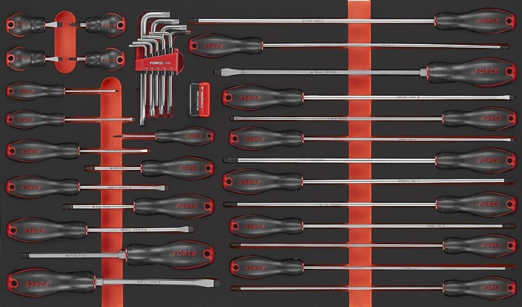 Force F2371 Foam Srewdriver & Key set 37pc