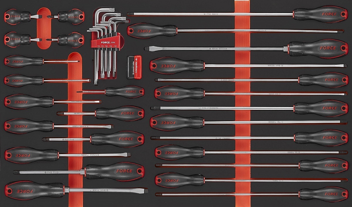 Force F2371 Foam Srewdriver & Key set 37pc