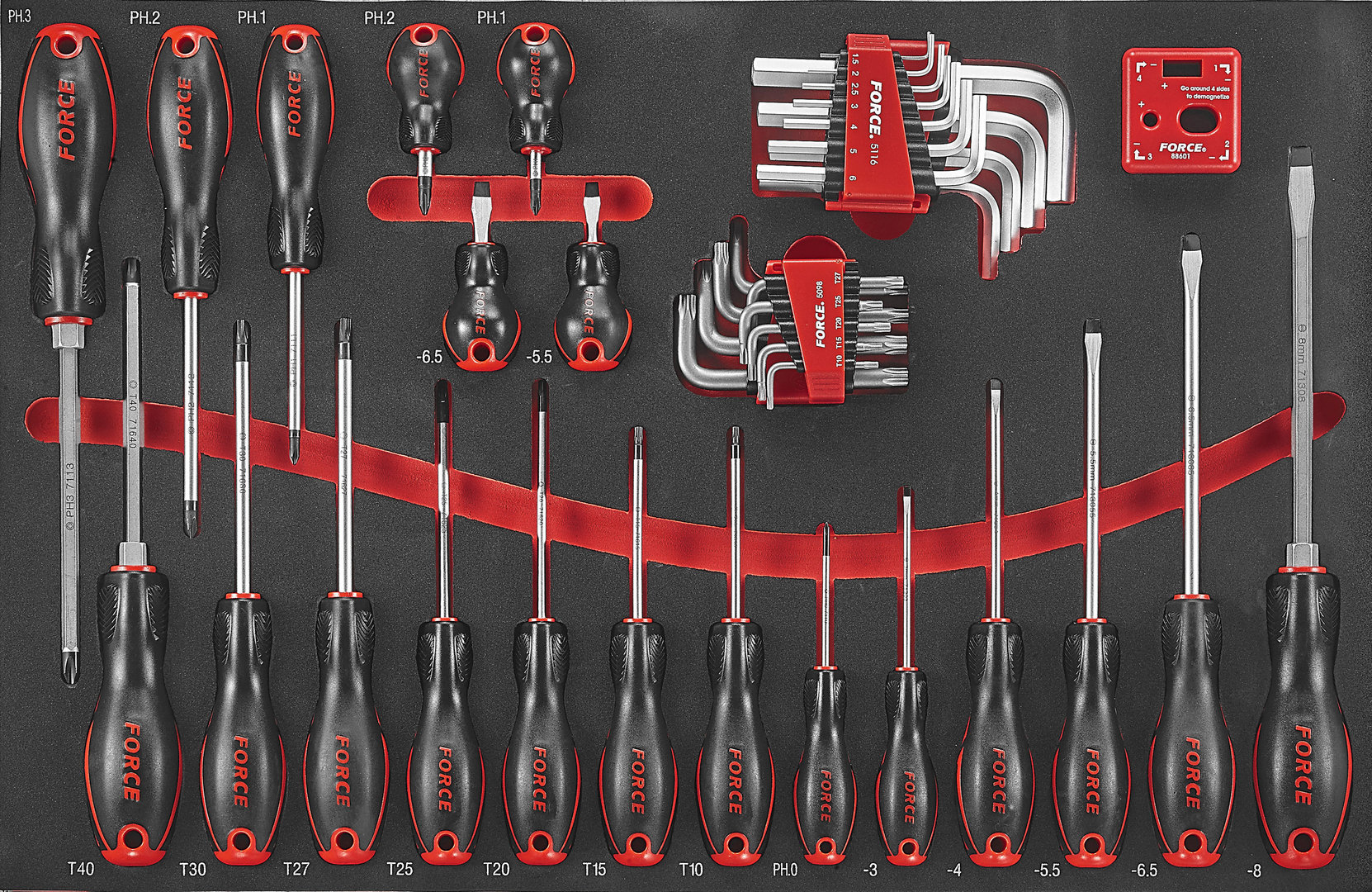 Force F2412 Foam screwdriver set 41pc