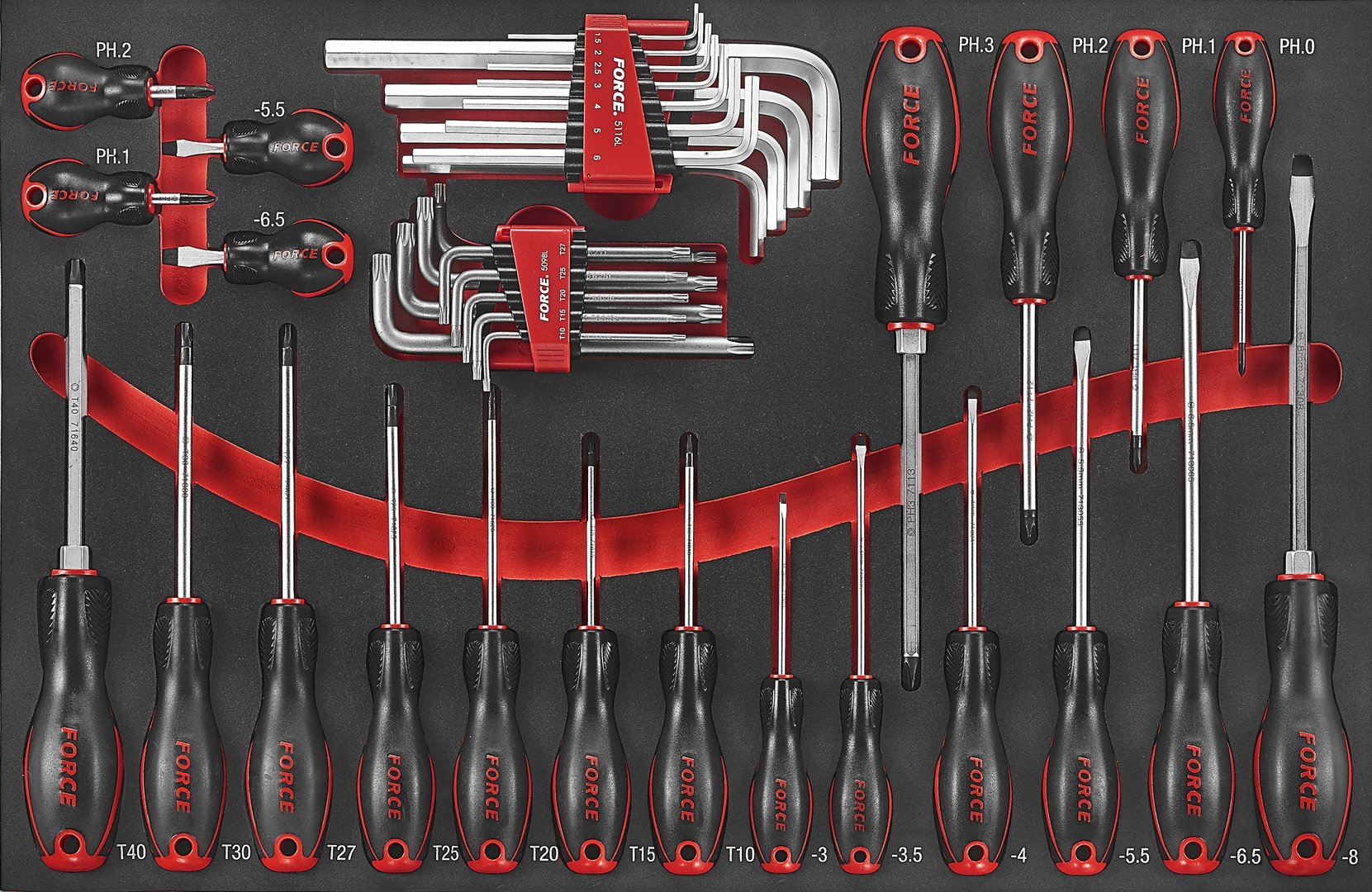 Force F2415 Foam screwdriver set 41pc