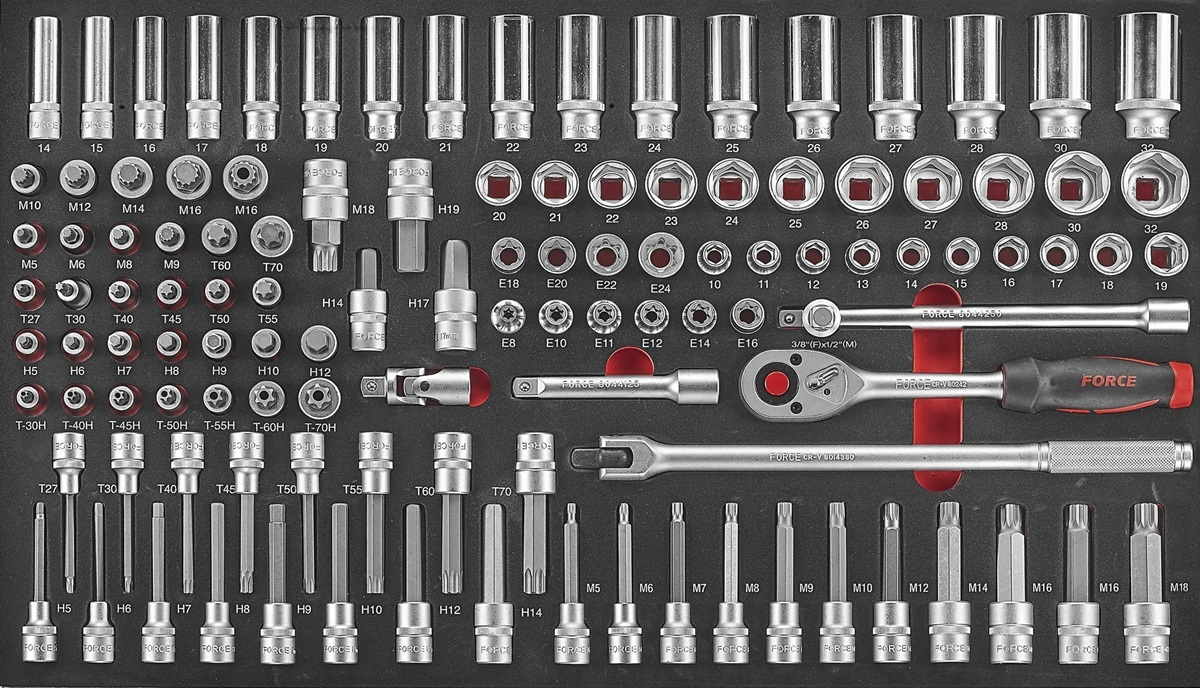 Force F41162 Foam Socket combination set 116pc