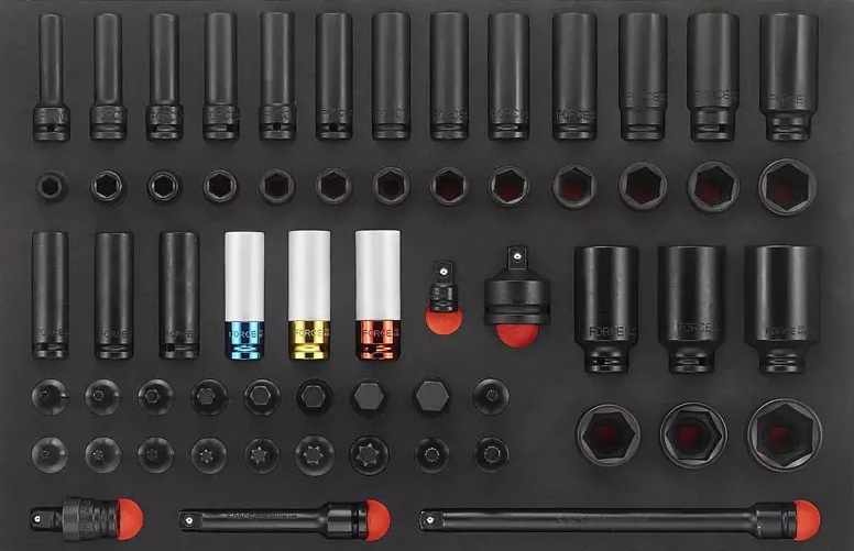 Force F4615 Foam Impact socket combination set 61pc