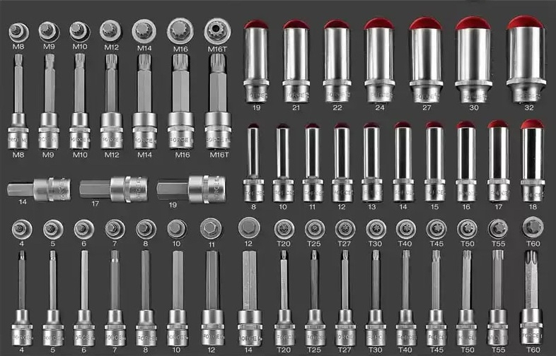 Force F4685 Foam Socket bit set 68pc