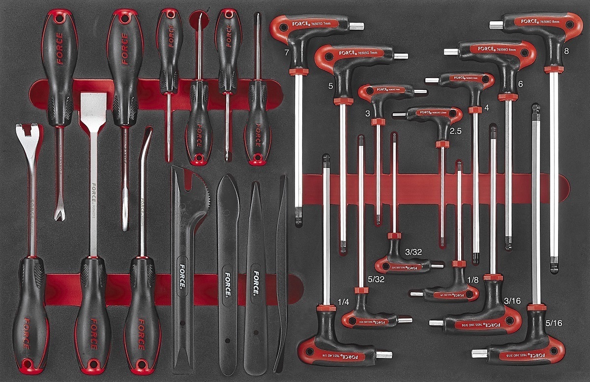 Force F5265 Foam Hex-ball grip key set 26pc