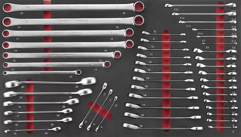 Force F5461 Foam Spanner set 46pc