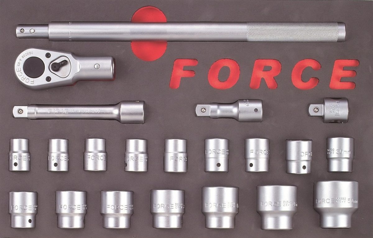 Force F6213 Foam 3/4" Socket Combination set 21pc