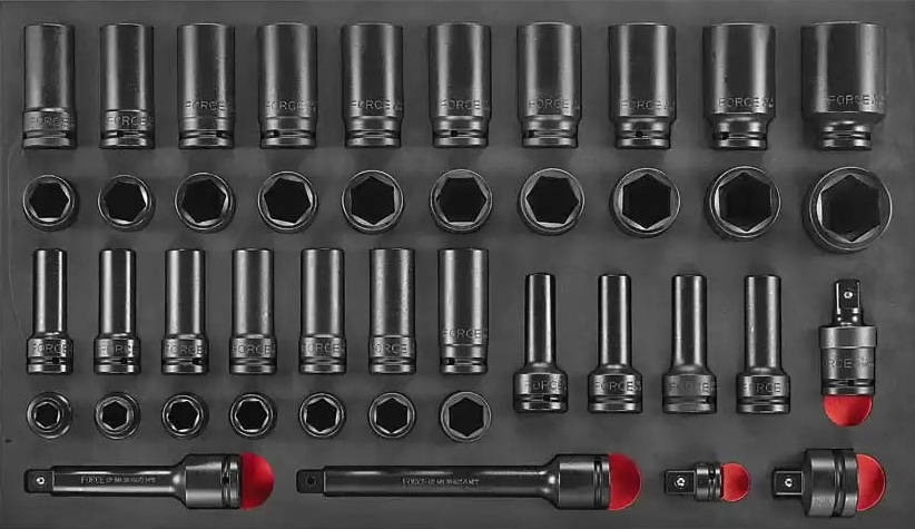 Force F6431 Foam Impact socket combination set 43pc
