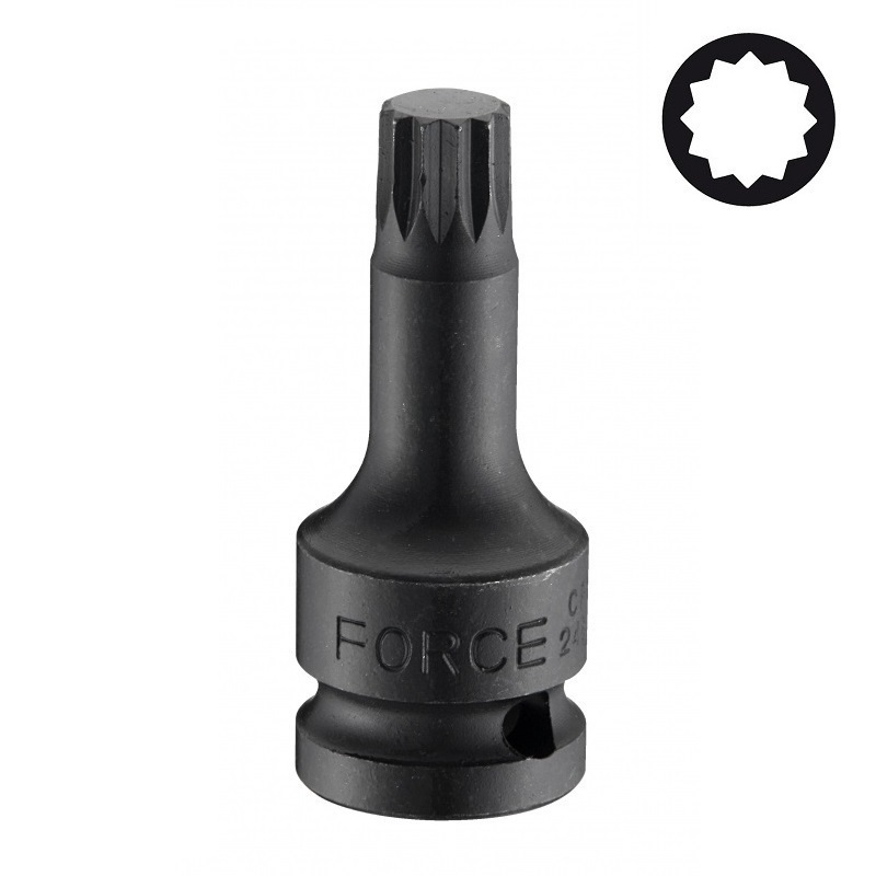 Force 1/2" Spline Impact socket bit (one piece)
