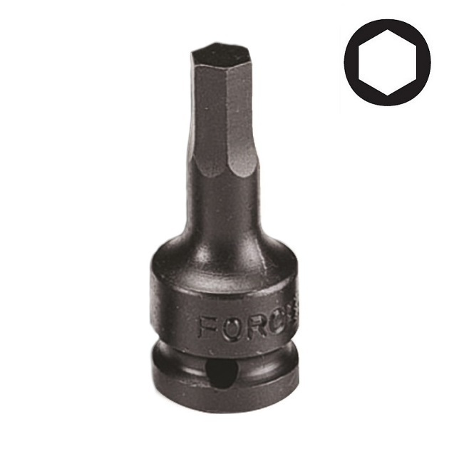 Force 1/2" Hex Impact socket bit (one piece)