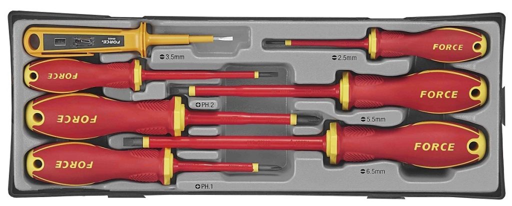Force T20718N-3 Insulated screwdriver set 7pc