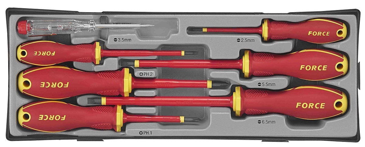 Force T20718N Insulated screwdriver set 7pc