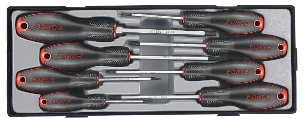 Force T2086T Star tamperproof screwdriver set 8pc