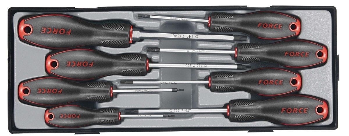 Force T2086T Star tamperproof screwdriver set 8pc