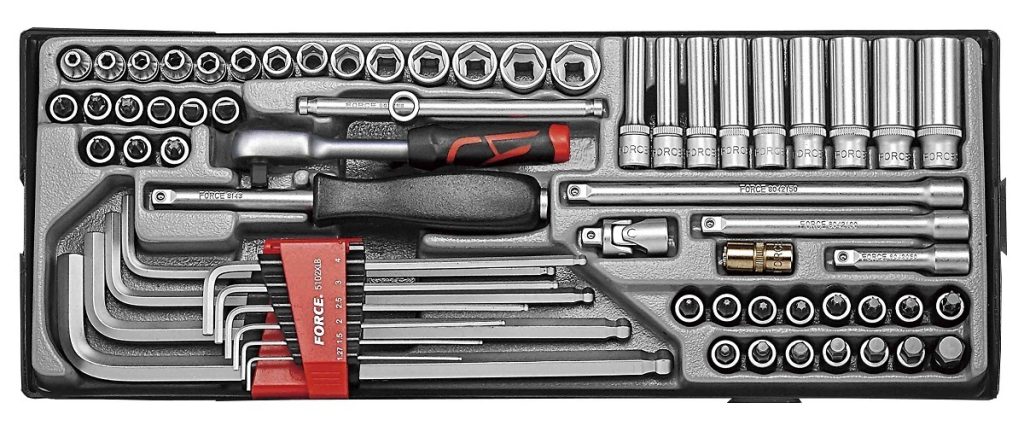 Force T2641-15 1/4" Socket combination set 65pc