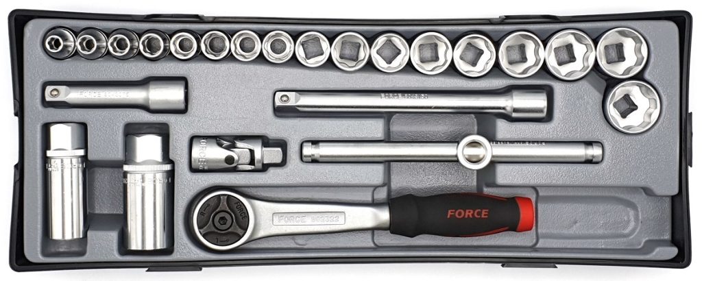 Force T3251-72 3/8" Socket set 24pc