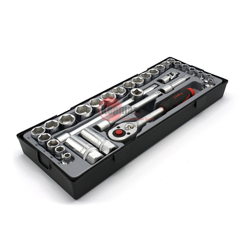 Force T3322-15 3/8" Socket set (MM & SAE) 32pc