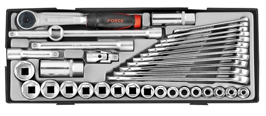 Force T3361 3/8" Combination socket set 36pc