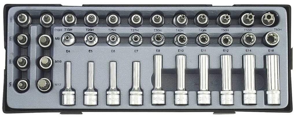 Force T3381 3/8" Star & Spline set 38pc