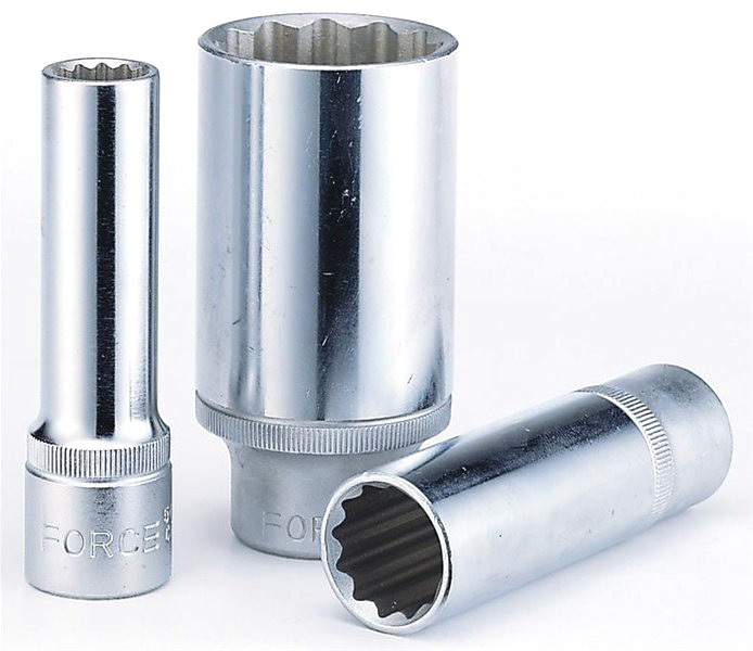 Force T4143-9 1/2" Deep socket set 14pc