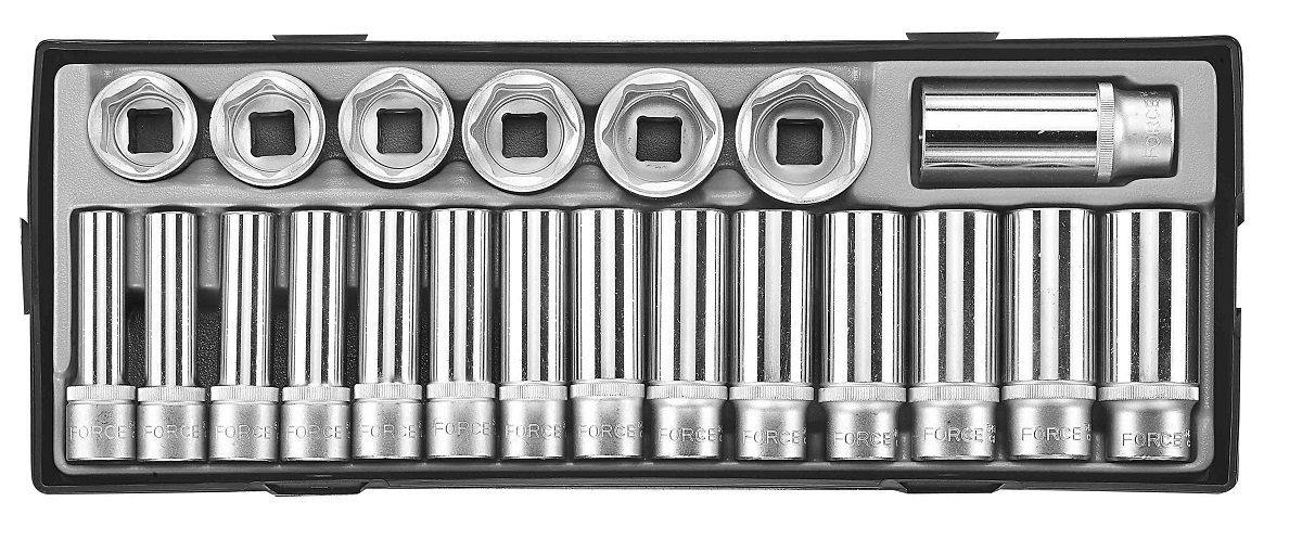Force T4217 1/2" Socket set 21pc