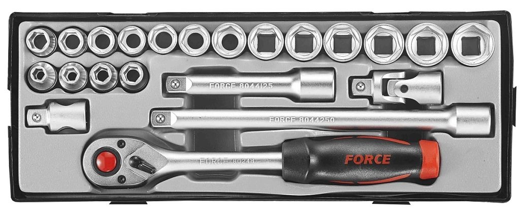 Force T4226 1/2" Socket set 22pc