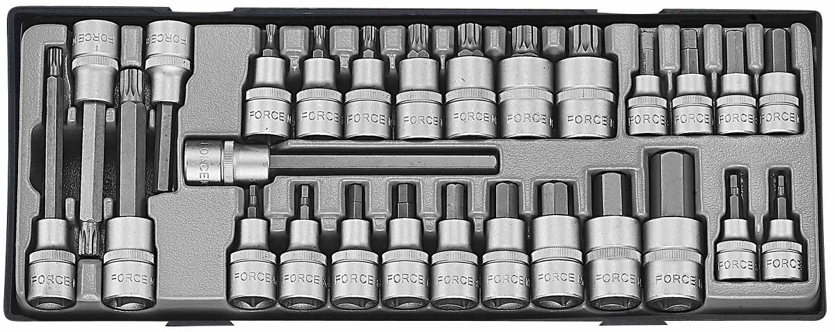 Force T4281 1/2" Socket set 27pc