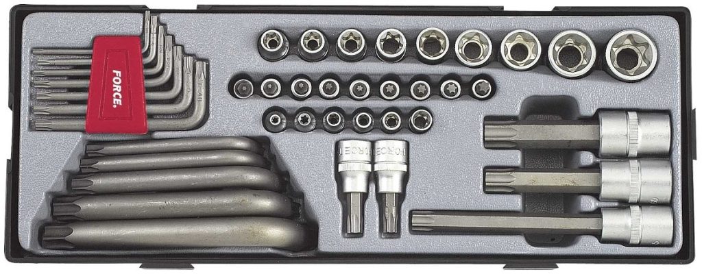 Force T4413 Star set 1/4"-3/8"-1/2" 41pc