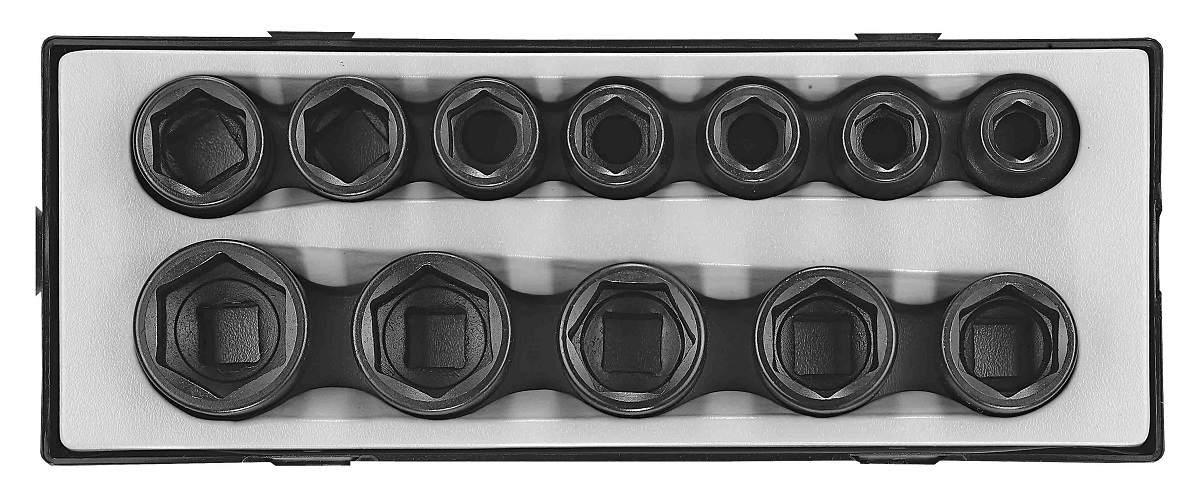 Force T6121 3/4" Flank Impact socket set 12pc